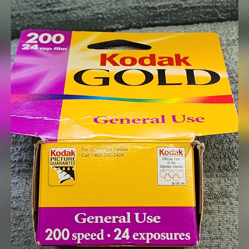 Sealed Kodak Gold 200 35MM Color Print Film 24 Exposure Gen Use NOS NIB